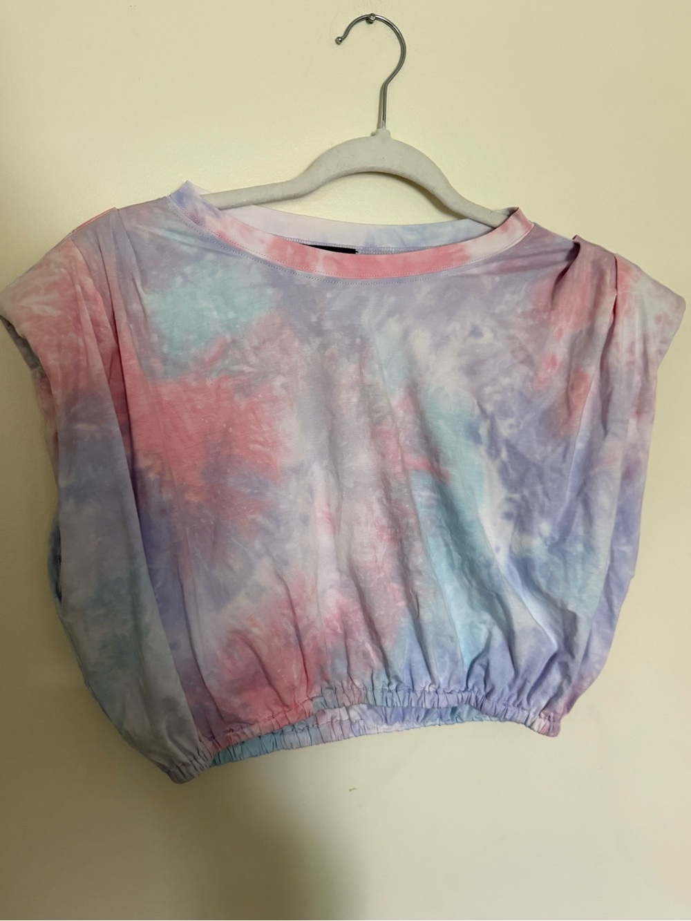 Very J Tie Dye shoulder Pad Tee